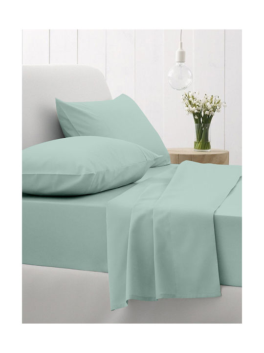 Sunshine Cotton Feelings Kissenbezug mit Umschlagumschlag Aqua 105 50x70cm.