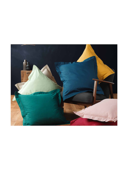 Lina Douceur D'intérieur Pillowcase Cotton 57tc Oxford Stitching Dimensions 50x70cm Emerald Green 1644523