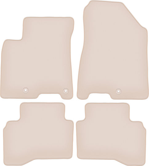 Premium Beige Floor Mats Kia Niro Crossover 2016