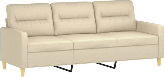 Living Room Furniture Set 3-Seater & Armchair Beige