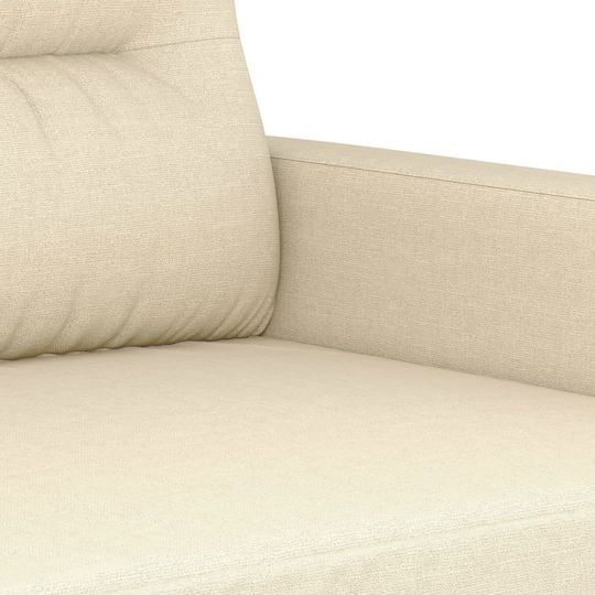 Living Room Furniture Set 3-Seater & Armchair Beige