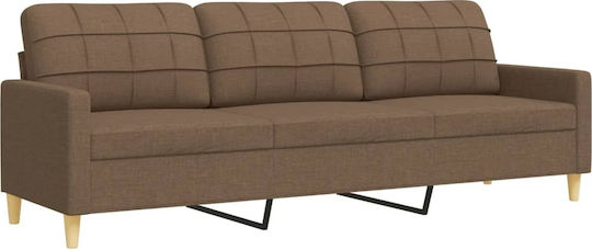 Living Room Furniture Set 3-Seater & 2-Seater & Armchair Brown