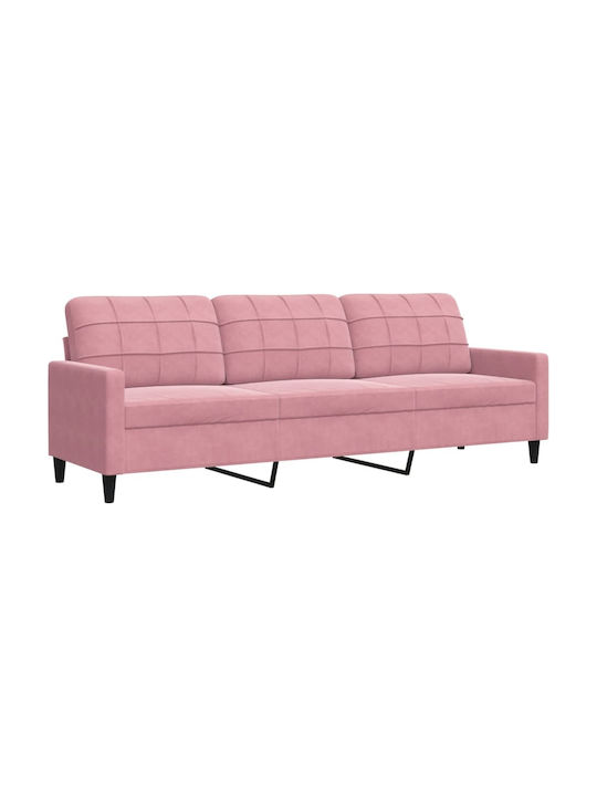 Living Room Furniture Set 2 seater & 2 seater & Armchair Pink