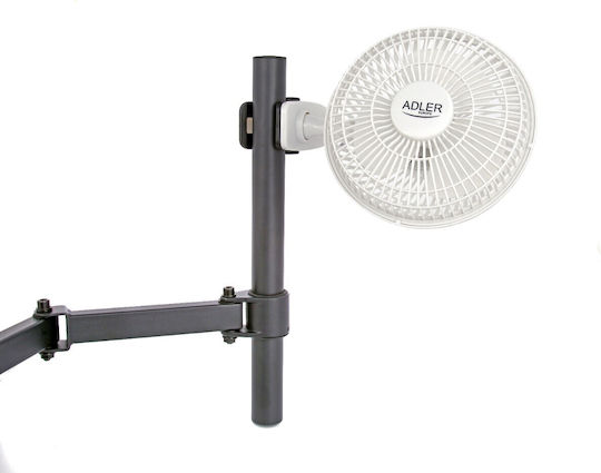Adler Ad 7317 Clip Fan 15W 15cm Diameter White