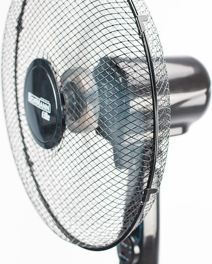 Bormann BFN6020 Ανεμιστήρας Ορθοστάτης 40W Διαμέτρου 40cm με Τηλεχειριστήριο Μαύρος