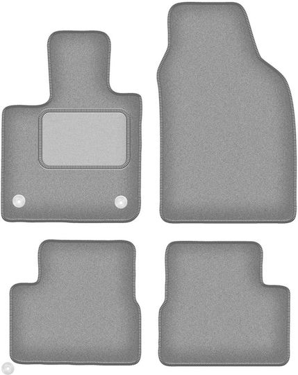 Gray Car Mats Fiat E-500X 500X Electric Crossover 2019