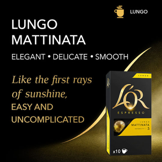 L' Capsules Lungo Mattinata Coffee Capsules 10 Pcs