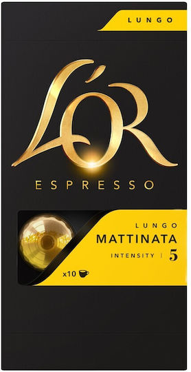 L' Capsules Lungo Mattinata Coffee Capsules 10 Pcs