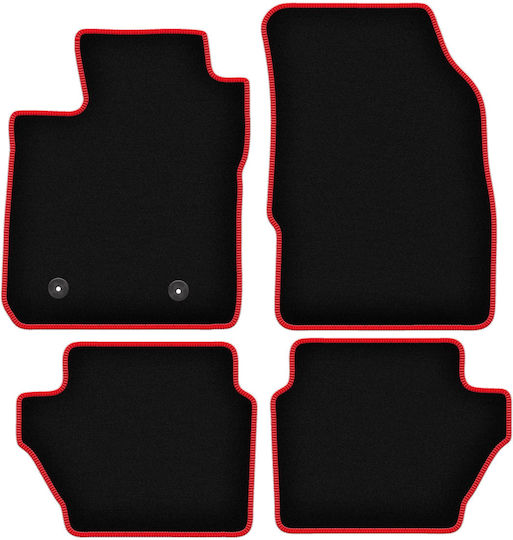 Carlux Red Car Floor Mats Ford EcoSport Mk2 Fl Crossover 2017