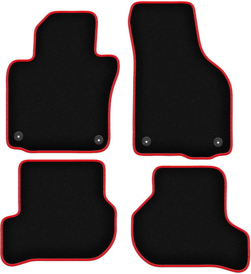 Carlux-red Car Mats Skoda Yeti Crossover 2009-2017