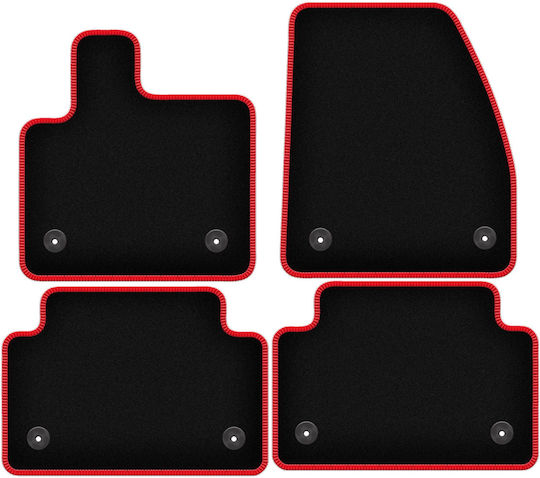 Carlux Red Car Mats for Range Rover Evoque II SUV 2019