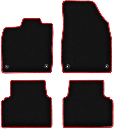Carlux-red Car Floor Mats Volkswagen Id.3 Hatchback 2019