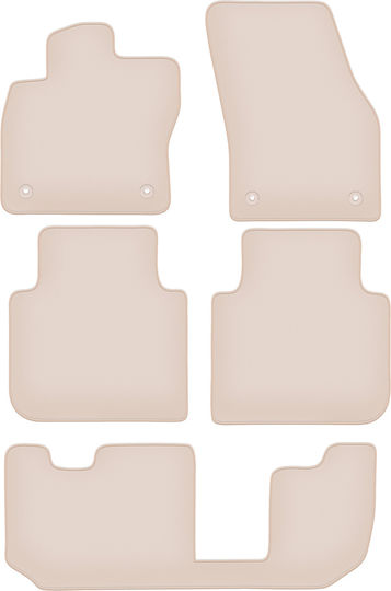 Premium Beige Car Mats Seat Tarraco 7-Seater 2018