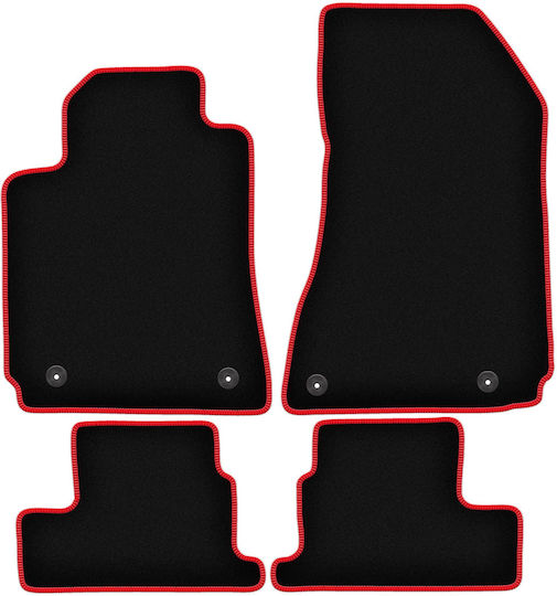 Carlux-rote Fußmatten Alfa Romeo Brera Coupe 2005-2010