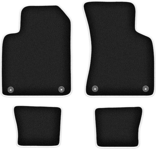 Carlux-silver Car Mats Audi Tt I 8n Cabrio Roadster Coupe 1998-2006