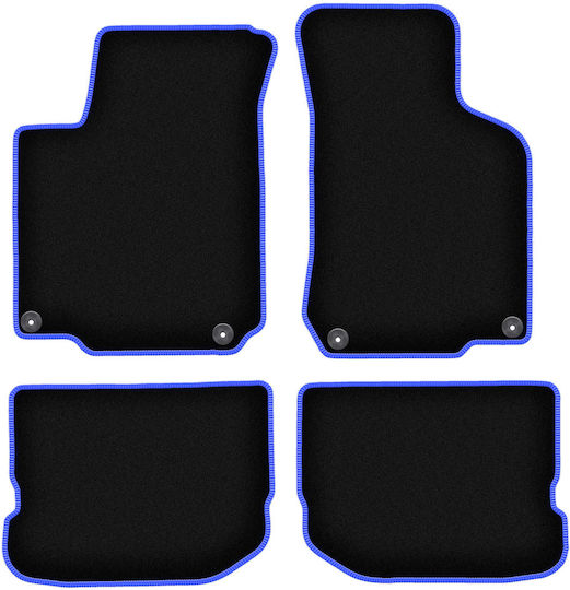 Carlux-blaue Auto Fußmatten Volkswagen New Beetle Coupe Cabrio 1997-2020