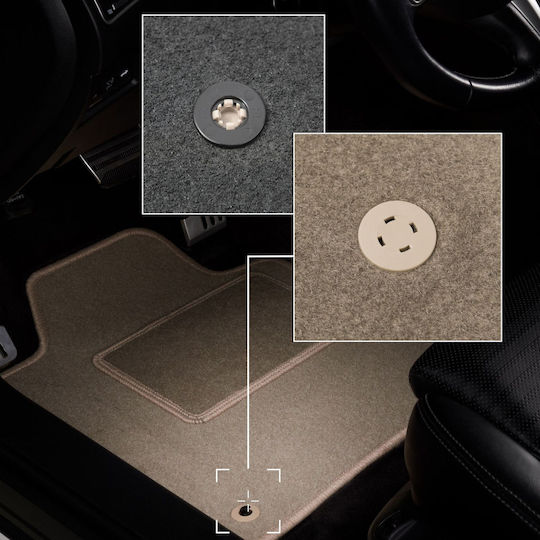 Beige Velvet Floor Mats Alfa Romeo Spider Coupe Cabrio 1995-2005