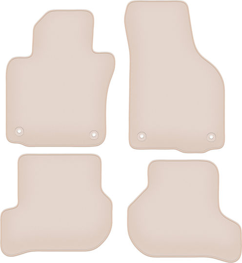 Premium Beige Floor Mats Volkswagen Scirocco Iii Coupe 2008-2017