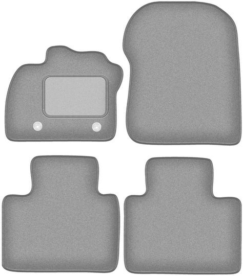 Gray Car Mats Renault Zoe Hatchback 2013