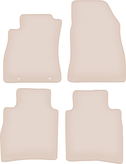 Premium Beige Fußmatten Nissan Pulsar C13 Hatchback 2014