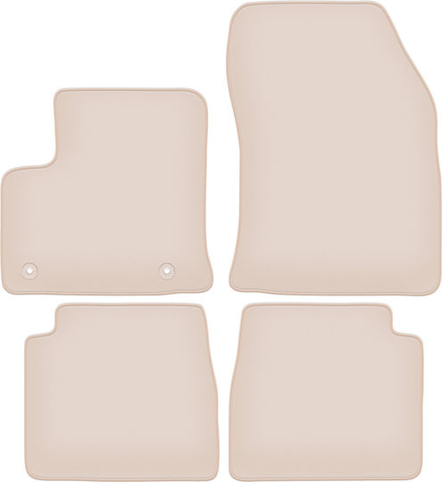 Premium Beige Car Mats for Citroen E-c4 Hatchback 2021