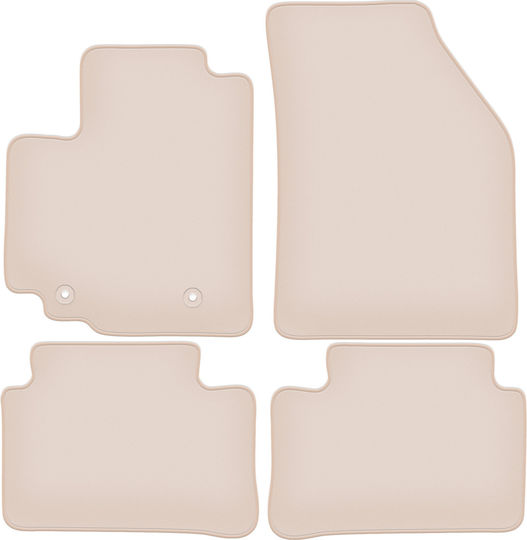 Premium Beige Floor Mats Opel Agila B Hatchback 2008-2014