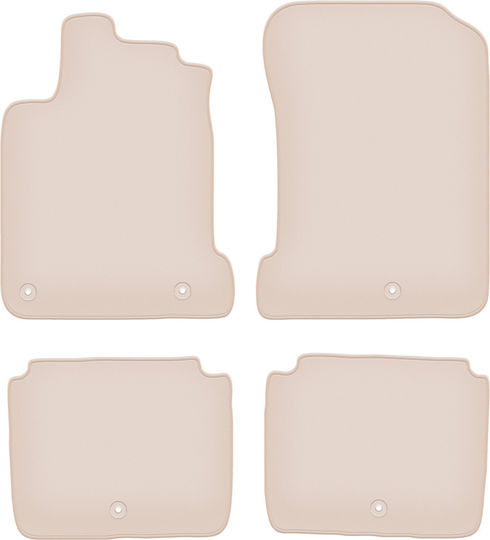 Premium Beige Car Mats for Renault Latitude Sedan 2010-2015