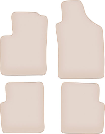 Premium Beige Car Mats for Ford Ka Mk2 Hatchback 2008-2012