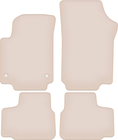 Premium Beige Floor Mats Volkswagen Up Hatchback 2011