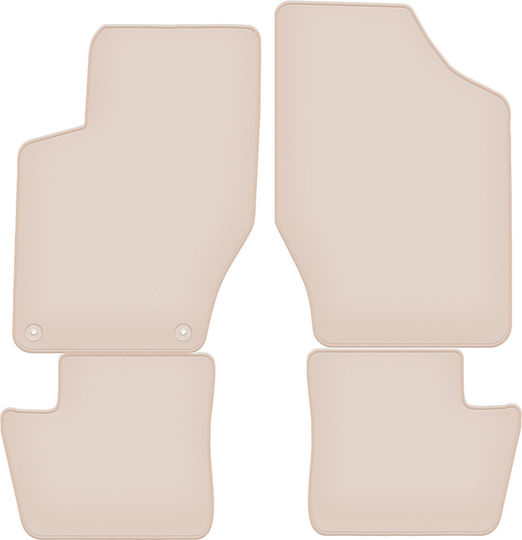 Premium Beige Car Mats for Citroen DS4 Hatchback 2011-2015