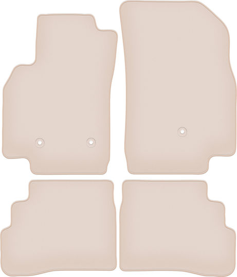 Premium Beige Fußmatten Opel Karl Hatchback 2015