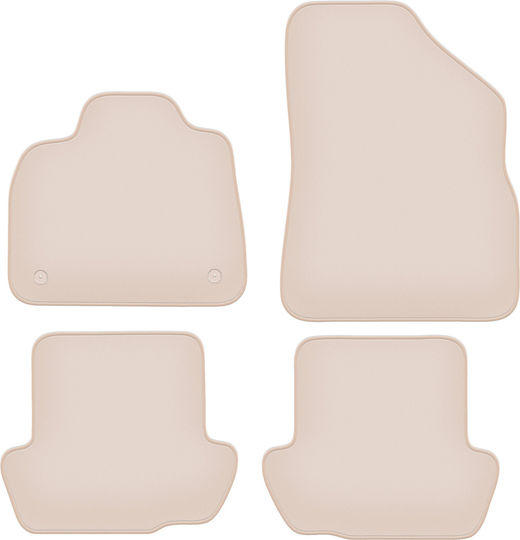 Premium Beige Floor Mats Citroen Ds5 Sedan 2011-2018