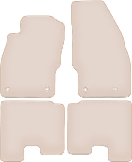 Premium Beige Car Mats Opel Adam Hatchback 2012