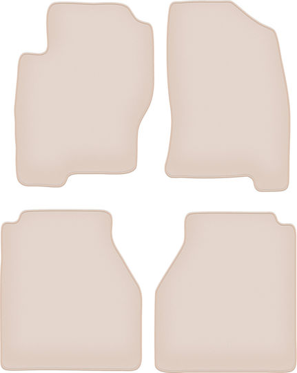Premium Beige Floor Mats Nissan Navara Iii D40 Pickup 2005-2011