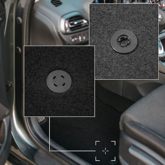 Basic Black Velvet Floor Mats Lancia Delta Iii Hatchback 2008-2014