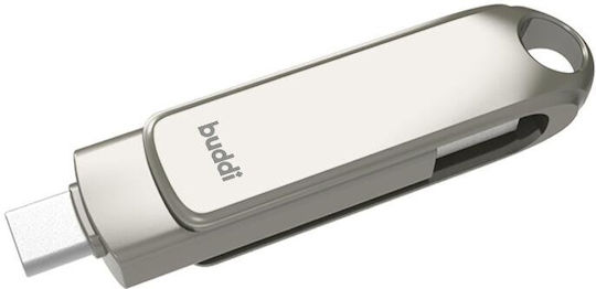 Buddi 256GB USB 3.1 Stick Γκρι