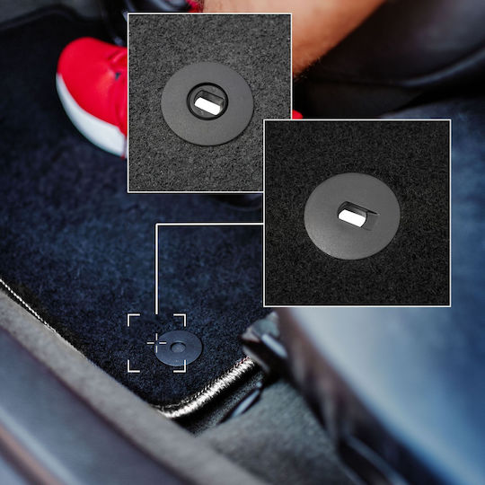 Carlux Silver Car Mats Kia Rio IV Hatchback 2017