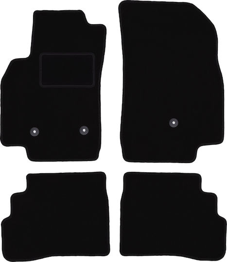 Velour Carpet Car Mats Set Opel Karl Hatchback 2015