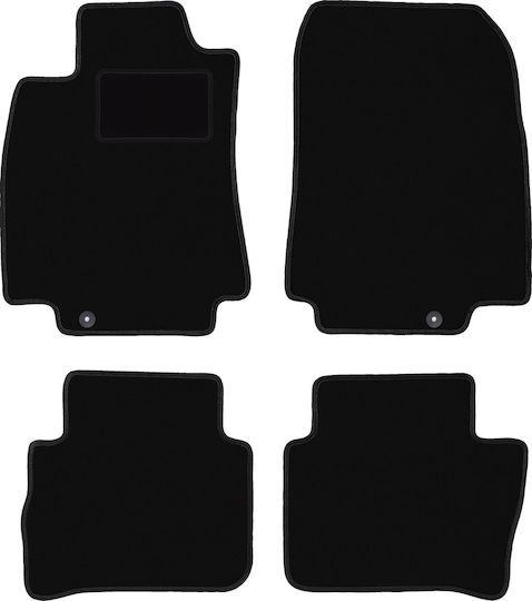 Velour Floor Mats Set Nissan Tiida C11 Hatchback Sedan 2004-2012