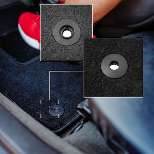 Velour Carpet Mats Set Ford Transit Connect Van 2013-2017