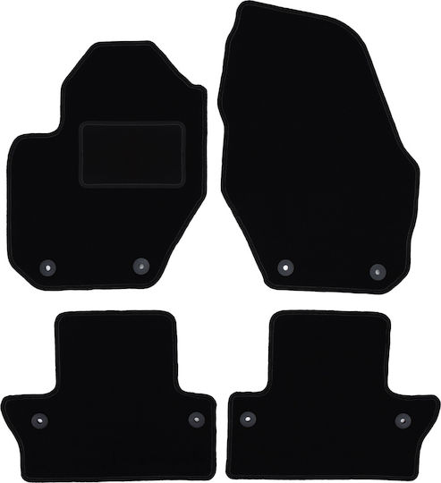 Velour Carpet Car Mats Set for Volvo V60 Cross Country Station Wagon 2011-2017