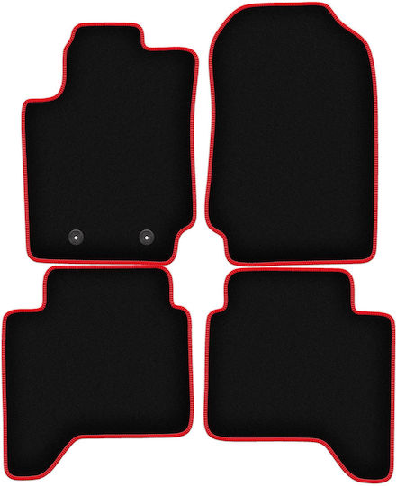 Carlux Red Car Mats for Ford Ranger Pickup 2012-2019