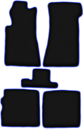 Covorașe auto Carlux-albastru pentru Mercedes SL R107 Long Fronts 1971-1989