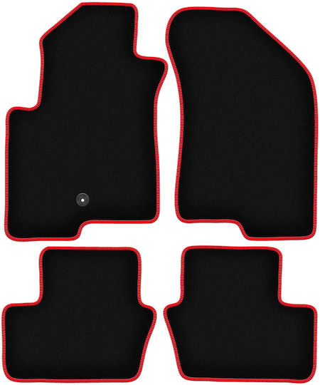 Carlux-red Car Mats Jeep Compass Mk49 Suv 2007-2017