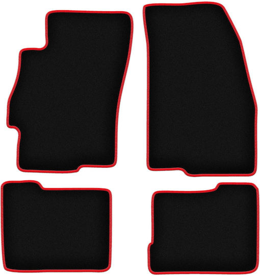 Carlux-red Car Mats Fiat Linea Sedan 2009-2015