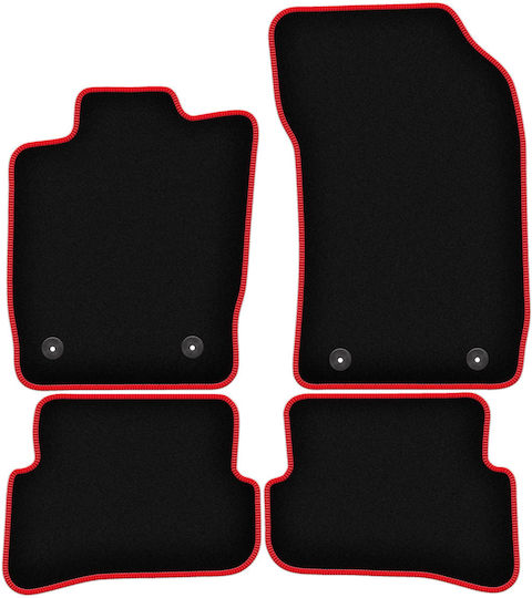 Carlux Red Car Floor Mats for Audi A1 8x Hatchback 2010