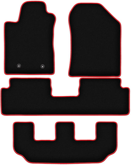 Carlux-rote Fußmatten Toyota Corolla Verso II 7-Sitzer 2004-2009