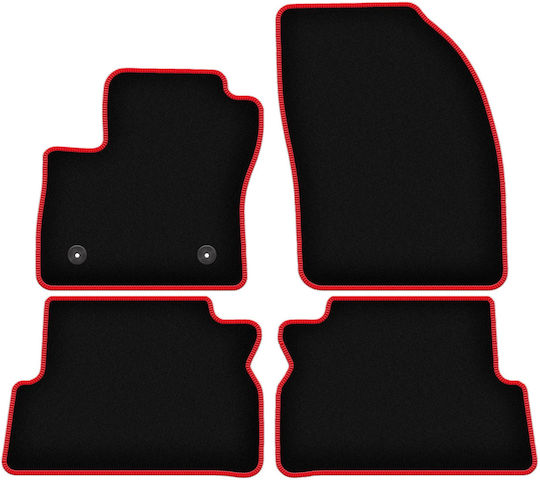 Carlux Red Car Mats for Ford C-Max Mk2 Minivan 2011-2015