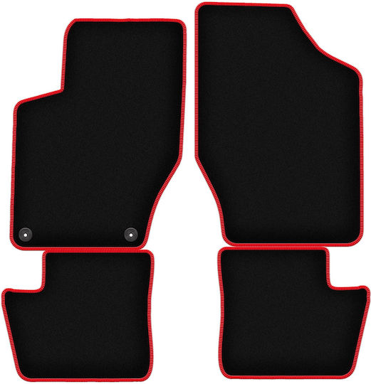 Carlux-red Car Mats Citroen Ds4 Hatchback 2011-2015