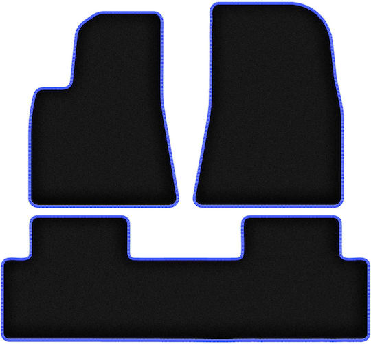 Carlux-blue Car Mats Tesla Model 3 Sedan 2017